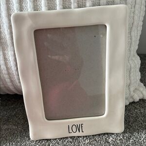Rae Dunn White Love Photo Frame